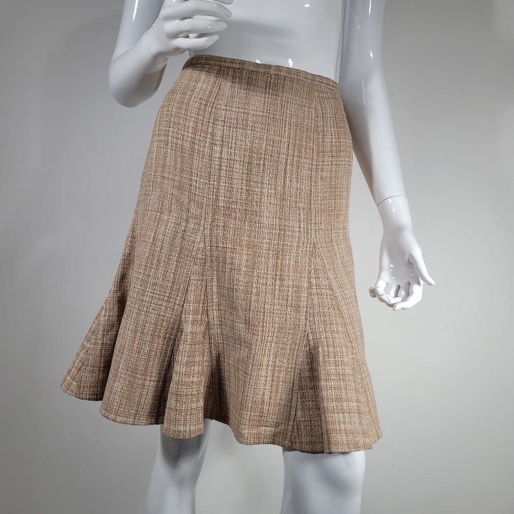BCBGMaxazria Beige Silk Tweed Skirt BUNDLE&SAVE!